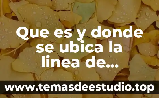 Que es y donde se ubica la linea de particion