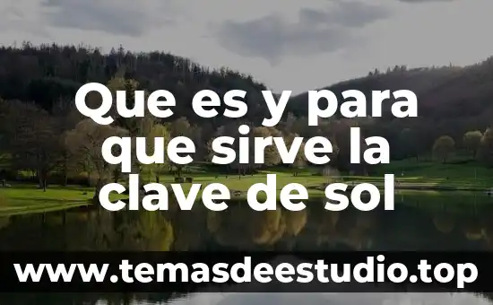 Que es una recearo y para qe sirve 6 Que es y para que sirve la clave de sol