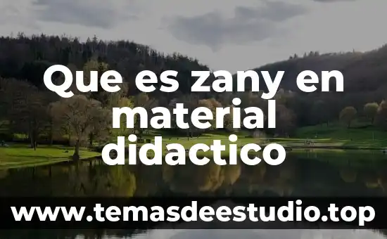 Qué es el tpr material 5 Que es zany en material didactico
