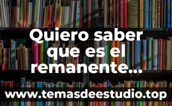 Que ese mal que es quiero ser yo 3 Quiero saber que es el remanente sana doctrina