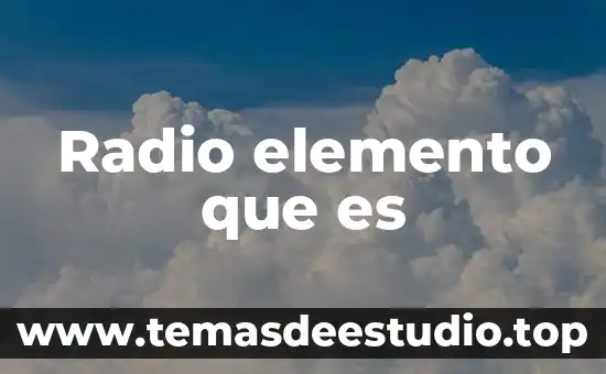 Qué es el argón mezcla elemento o compuesto 6 Radio elemento que es