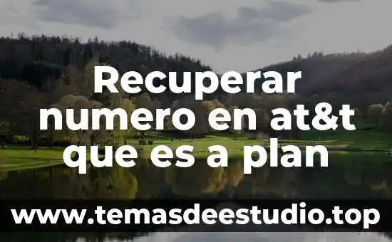 Para que es útil conocer el número de Reynolds 8 Recuperar numero en at&t que es a plan