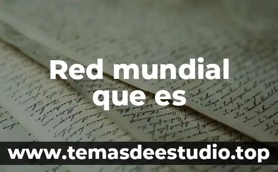 Que es un un portal en la red 5 Red mundial que es