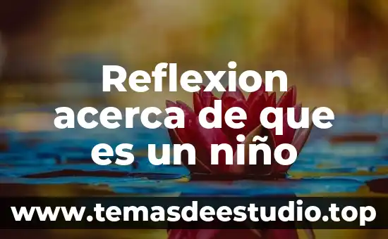 Que es la multiplicacion definicion para niño 5 Reflexion acerca de que es un niño