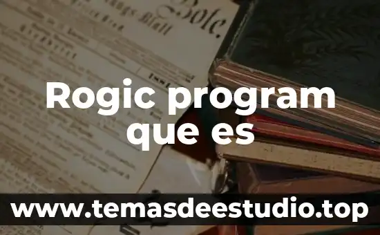 Corporate program manager que es 6 Rogic program que es