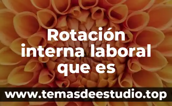 Que es terminación laboral 7 Rotación interna laboral que es