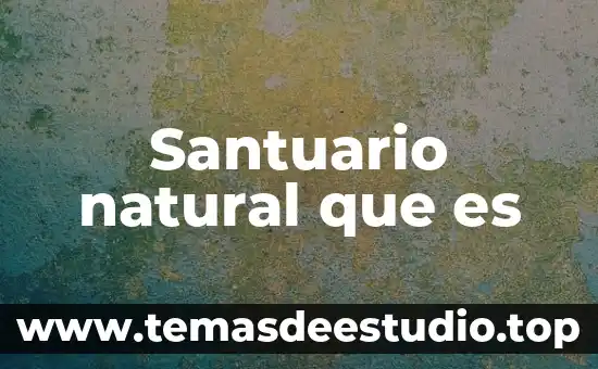 Que es un elemento natural flor 7 Santuario natural que es