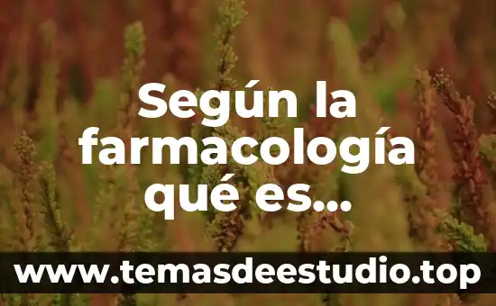 Según la farmacología qué es distribución