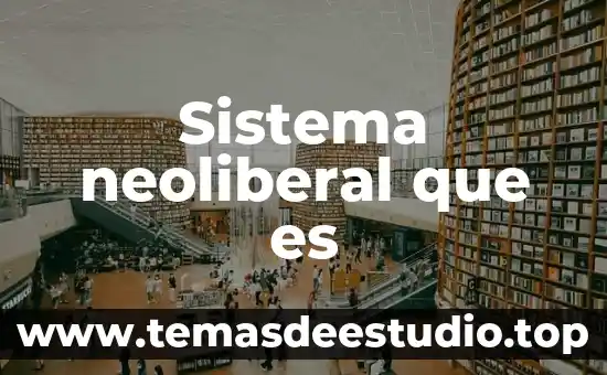 Qué es la cultura según la antropología 8 Sistema neoliberal que es