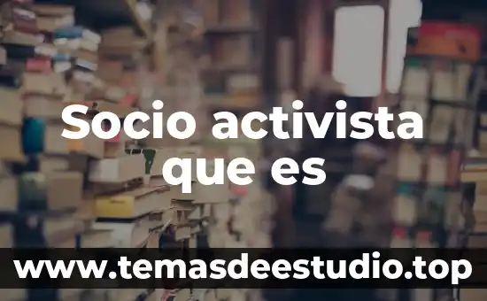 Es sol que es 6 Socio activista que es