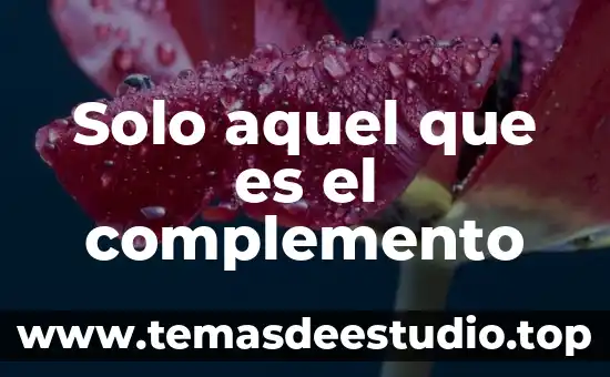 Por que es un solo dios 4 Solo aquel que es el complemento