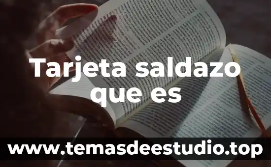 Que es el alias de una tarjeta de credito 5 Tarjeta saldazo que es