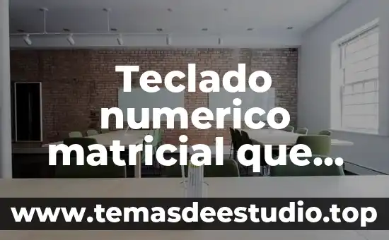 Que es un teclado opto mecanico 4 Teclado numerico matricial que es