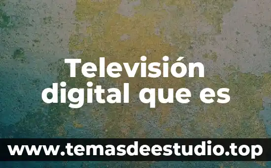 Que es un briefing digital 5 Televisión digital que es