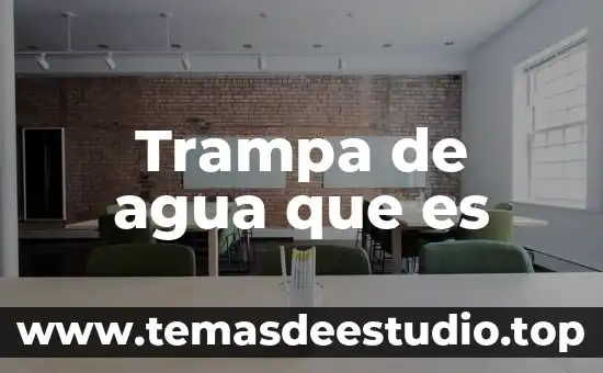 Que es soñar con agua sucia y barro 4 Trampa de agua que es