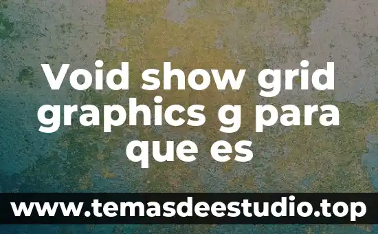 Que es un g espacio 8 Void show grid graphics g para que es