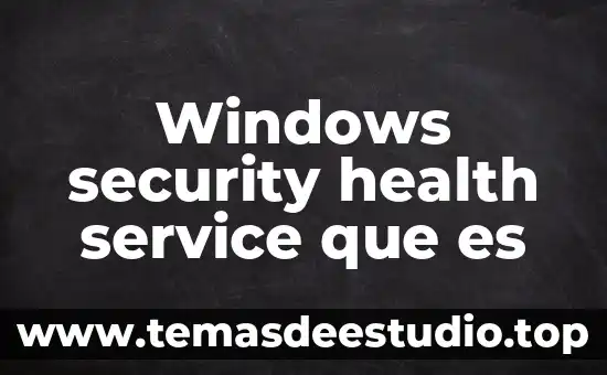 Que es arquitectura de windows 8 Windows security health service que es