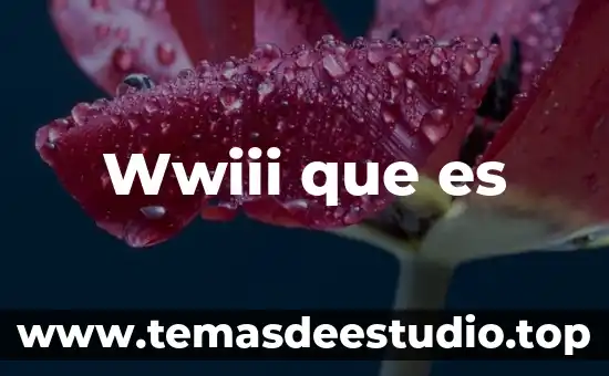 Wwiii que es
