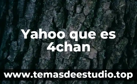 Que es yesca yahoo 6 Yahoo que es 4chan